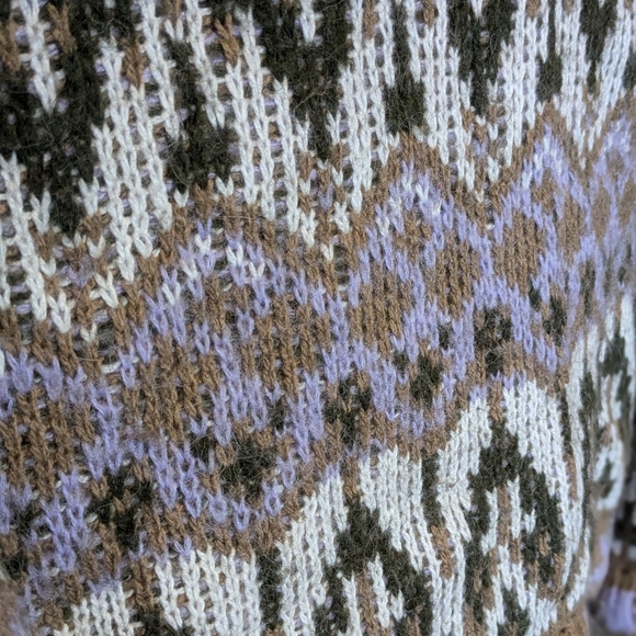 Anthropologie Fabiana Cropped Fair Isle Sweater - Picture 5 of 7